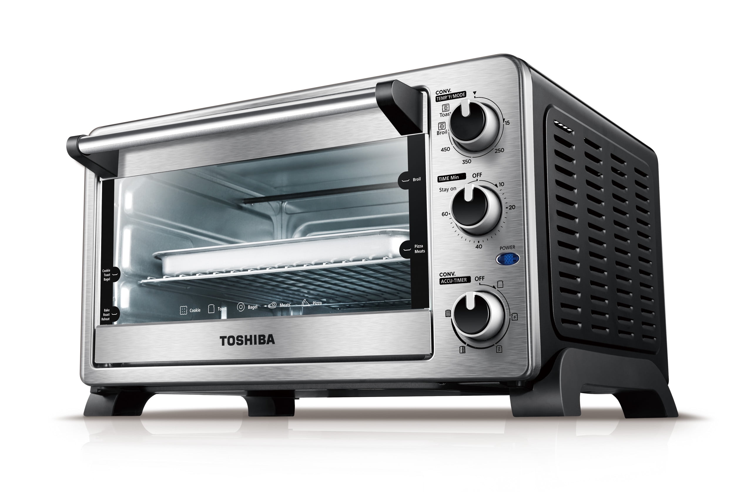 Four grille-pain à frire Toshiba Digital, 6-Slice, 1750 Watts 