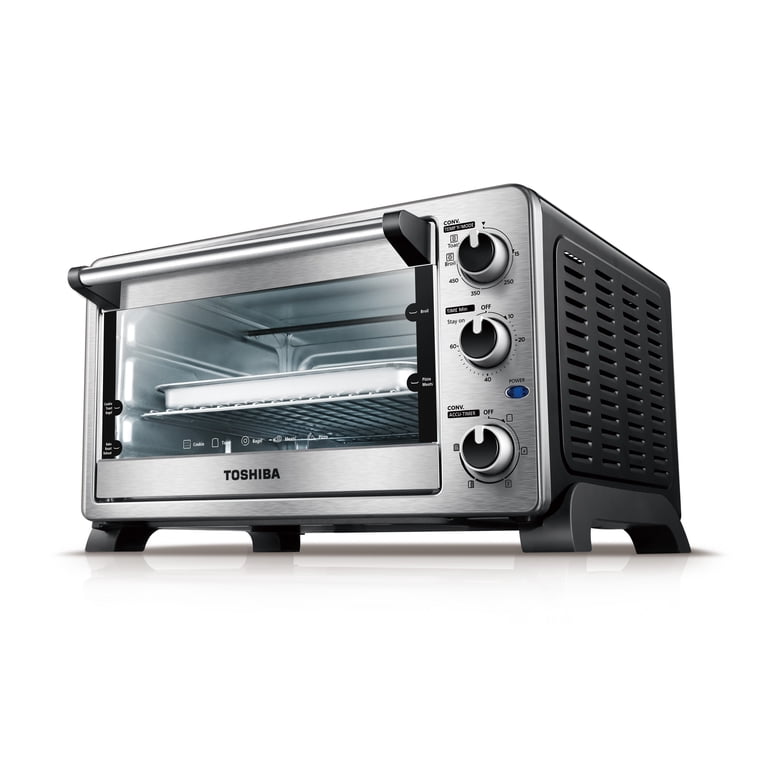 Toshiba MC25CEY-SS 6-Slice Convection Toaster Oven, Stainless