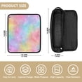 thumbnail image 3 of Hair Tools Travel Bag Heat-Resistant Curling Iron Organizer Bag with Detachable Heatproof Mat Travel Storage Case Pastel Rainbow Tie-dye, 3 of 8
