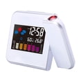 thumbnail image 4 of MesaSe Home Digital LED Display Projection Alarm Clock Snooze Function Weather Thermometer Humidity Table Clock, 4 of 10
