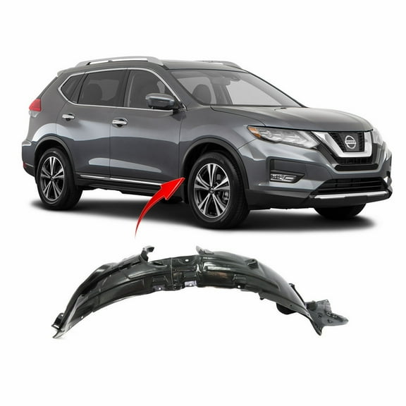 DCP Front Right Passenger Side Fender Liner For 2014-2019 Nissan Rogue NI1249135