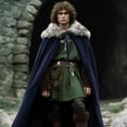 thumbnail image 2 of VZQI Renaissance Cloak with Hood Witch Hooded Cape Medieval Costume, 2 of 6