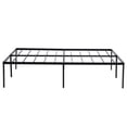 thumbnail image 4 of JINS&VICO King Size Metal Platform Bed Frame with Foot Pads and Iron Slats, 82"L X 78"W X 18"H 450 lbs Load, Easy Assembly, Black, 4 of 9