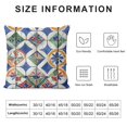 thumbnail image 5 of Autua Mosaic Graphic Decorative Short Plush Throw Pillow Cover for Home Couch Living Room Bed Sofa Zipper Closure All Year Round Suitable Pillow Covers 1PC 18x18in, 5 of 5