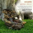thumbnail image 6 of Alpine Corporation 41" Long Indoor/Outdoor Stone River Rock Fountain with LED Lights, 6 of 13