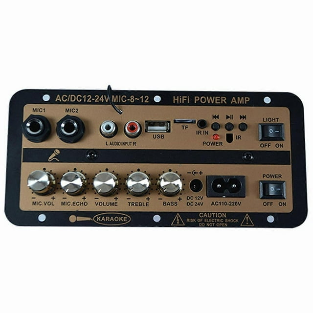 DC12V/24V 110V-220V 30W Audio Bluetooth Amplifier Board With Optical Subwoofer Audio Amplificador For Home Car EU Plug