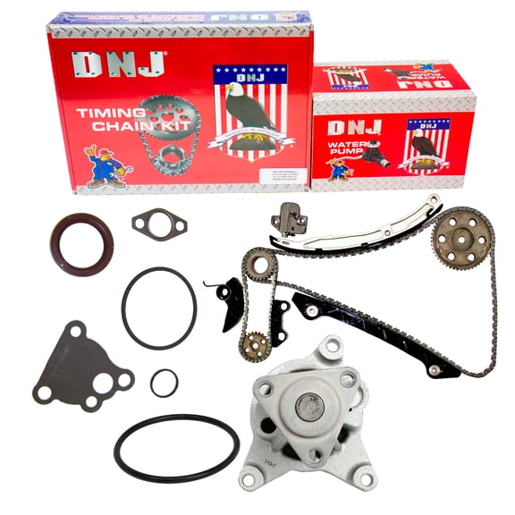 DNJ TK435CWP Timing Chain Kit with Water Pump Fits Cars & Trucks 06-07 Mazda 2.3L L4 DOHC 16V