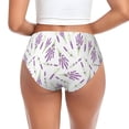 thumbnail image 3 of Womens Underwear Purple flowers_A Cuteness No Show Seamless Underwear for Women, Soft Stretch Women's Panties, Hipster Ladies Panties Bikini Underwear Briefs, 3 of 6