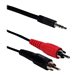 QVS 3ft 3.5mm Mini-Stereo Male to Dual-RCA Male Speaker Cable - image 4 of 7