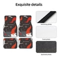 thumbnail image 4 of Lsque Gnomes de Noël avec Chapeaux Rouges Imprimés, Tapis de Sol 4 Pcs, Doublures en Caoutchouc Résistantes, Design Antidérapant, Protection Automobile Toutes Saisons, Véhicules, Voitures, Camions et SUV, 4 of 7