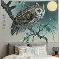 thumbnail image 2 of Orinice Owl Moon Branch Tapestry Wall Hanging Unique Style Home Wall Decor Art for Living Room Bedroom Apartment Farmhouse Dorm 40x30inch, 2 of 6