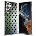 thumbnail image 1 of TalkingCase Slim Phone Case Compatible for Samsung Galaxy S22 Ultra 5G, Steel Grate 20 Print, Thin Light, Flexible, Soft, USA, 1 of 6
