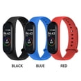 thumbnail image 3 of Red Smart Fitness Tracker with 0.96" HD Color Screen, IP67 Waterproof, Heart Rate & Blood Pressure Monitor, Step Counter, Sleep Tracking, Call/Message Notifications, Wrist Wake-Up, Remote Camera, 3 of 6
