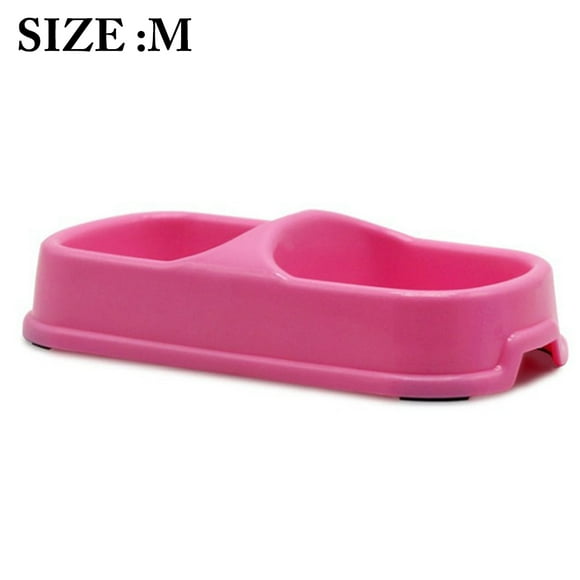 Pet Bowl Anti-skid Double-bowl Design Pet Food Bowl Pet Feeder Bowl for Cats