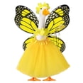 thumbnail image 2 of Yellow 5PC Butterfly Porch Goose Outfit - Goose Clothes, Suitable for 23-Inch Cement Plastic Geese, Cute Design for Porch Garden Decor, Perfect Easter Decor, 1set, 2 of 9