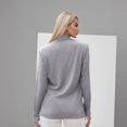 thumbnail image 5 of TRUBKH Long Sleeve Shirts for Women Turtleneck Tops for Women Going Out Tops for Women Summer Shirts for Women Shirts Round Neck Fall Tops Blouses Clothes Long Workout Tops for Women Gray 2xl, 5 of 7
