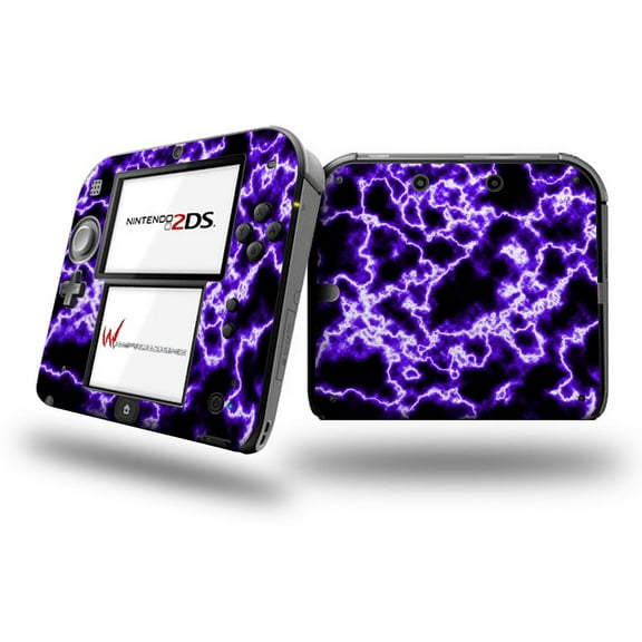 Electrify Purple - Decal Style Vinyl Skin fits Nintendo 2DS - 2DS NOT INCLUDED