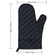 thumbnail image 2 of Guantes para Horno, Guantes para Horno, Resistentes al Calor, Impermeables y Antideslizantes, Soportes para Horno Manipulación de Cocina Barbacoa, Forro de Algodón - 1 Par, Negro Xemadio YQ-0954, 2 of 7