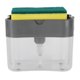thumbnail image 4 of Dispensador de jabón portátil, contenedor manual de líquidos, organizador de jabón, prensa manual, caja de líquido para cocina, gris, 4 of 14