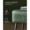 thumbnail image 3 of VASAGLE EKHO Collection - Bench for Entryway Bedroom Ottoman Bench Synthetic Leather for Living Room Forest Green, 3 of 5