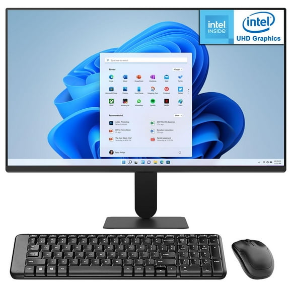 Computadora PC ASUS ExpertCenter PN42 Intel N100 16GB RAM 128GB SSD Monitor 23.8" Teclado Mouse Logitech
