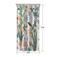 thumbnail image 5 of Pioneer Flower Floral Print Pattern Shower Curtain 36"x72" ,Bathroom Decorative Shower Curtains Set with 12 Hooks,Modern Waterproof Washable Shower Curtain, 5 of 6
