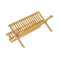 thumbnail image 1 of Bamboo Dish Drying Rack Dish Drainer Rack for Restaurant Kitchen Dining Room 16 Grids, 1 of 8