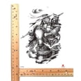 thumbnail image 2 of Ancient Chinese warrior large 8.25" temporary arm tattoo, 2 of 4