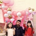 thumbnail image 2 of 60Pcs Pink Gold Confetti Latex Balloons Kit, 12 Inch Pink White Gold Helium Balloons Party Supplies for Confession Proposal Wedding Girl Birthday Baby Shower Party Decoration, 2 of 3