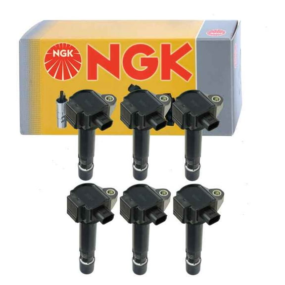 6 pc NGK Ignition Coils compatible with Acura TLX 3.5L V6 2015-2019