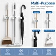 thumbnail image 7 of 3 Piece Self Adhesive Broom Holder Set, Wall Mounted Mop Holder and Cleaning Tool Organizer Racks, TIKA, 7 of 7
