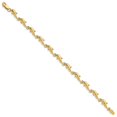 thumbnail image 2 of 14k Yellow Gold Bracelet Fancy mm 7 in Dolphin, 2 of 4
