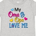 thumbnail image 4 of Inktastic My Oma and Opa Love Me with Hearts Boys or Girls Baby T-Shirt, 4 of 5