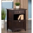 thumbnail image 2 of Winsome Burke 2-Drawer Transitional Solid Wood File Cabinet in Coffee, 2 of 11