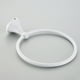 thumbnail image 4 of Toallero de aro redondo blanco para baño, antiguo, cepillado, con aro para colgar toallas, 4 of 7