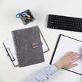 thumbnail image 5 of Business office notebook loose-leaf notepad student imitation leather 6 rings, 5 of 5
