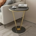 thumbnail image 3 of Light Luxury Coffee Table Small Apartment Corner Several Home Living Room Sofa Side Table Shelf Balcony Study Coffee Table, 3 of 7