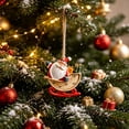 thumbnail image 2 of AZXY Christmas Tree Ornaments Hanging Decorations, Assorted Xmas Hanging Pendants for Winter Holiday Scene Decor, Indoor Home Party Mantel Window Festive Christmas Decor Supplies, 2 of 7