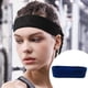 thumbnail image 1 of Diademas unisex Diadema deportiva atlética Toalla elástica Diadema Diadema fina para el sudor para fútbol Pilates Tenis - NAVY Salvador Pañal de spa, 1 of 9