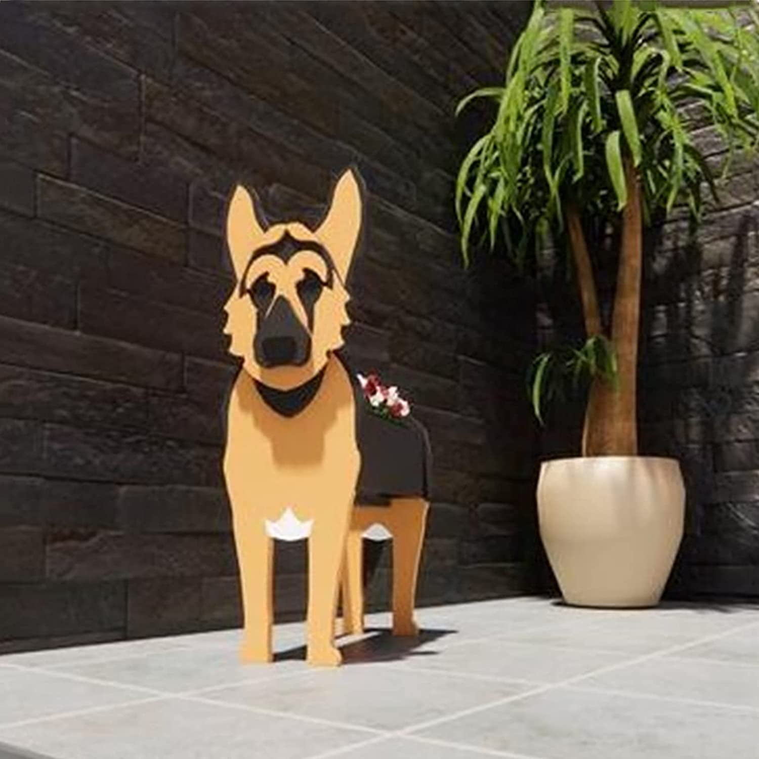 Wood Garden Planter Pots,Dog Plants Animal Shaped Cartoon Plant Pots,Handmade Wooden Flower Pots for Indoor Outdoor Yard Garden DecorationShepherd Dog 27x21x33cm(11x8x13inch) | Walmart Canada Wood Garden Planter Pots,Dog Plants Animal Shaped Cartoon Plant Pots,Handmade Wooden Flower Pots for Indoor Outdoor Yard Garden DecorationShepherd Dog 27x21x33cm(11x8x13inch) | Walmart Canada