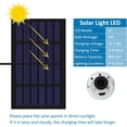 thumbnail image 3 of Lámpara colgante LED solar para exteriores de 3 W con cable de 3,45 m, linterna solar portátil con panel solar, bombilla LED solar recargable para pesca, camping, emergencias, jardín, 2 juegos, 3 of 5