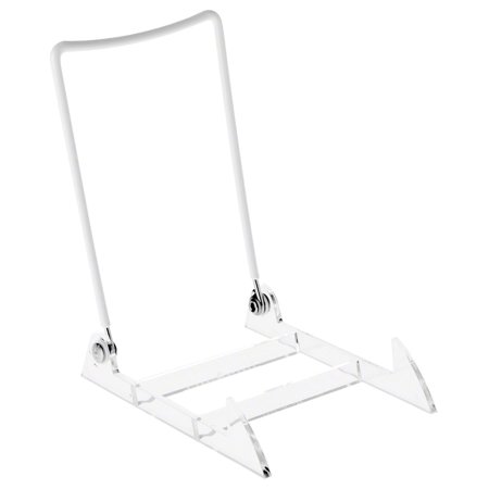 Gibson Holders 4PL Adjustable White Wire and Clear Acrylic Display Easel  4  W x 5.5  D x 6  H  Pack of 6