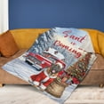 thumbnail image 4 of Santa is Coming Mastiff Merry Christmas Xmas Noel Truck Tree Cozy Fleece Blanket Mastiffs Dog Lover Gifts Idea Warm Soft Throw Blanket - 02023, 4 of 5