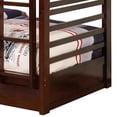 thumbnail image 2 of Transitional Twin Over Twin Bed with Attached Ladder and Drawers Brown - Saltoro Sherpi, 2 of 5