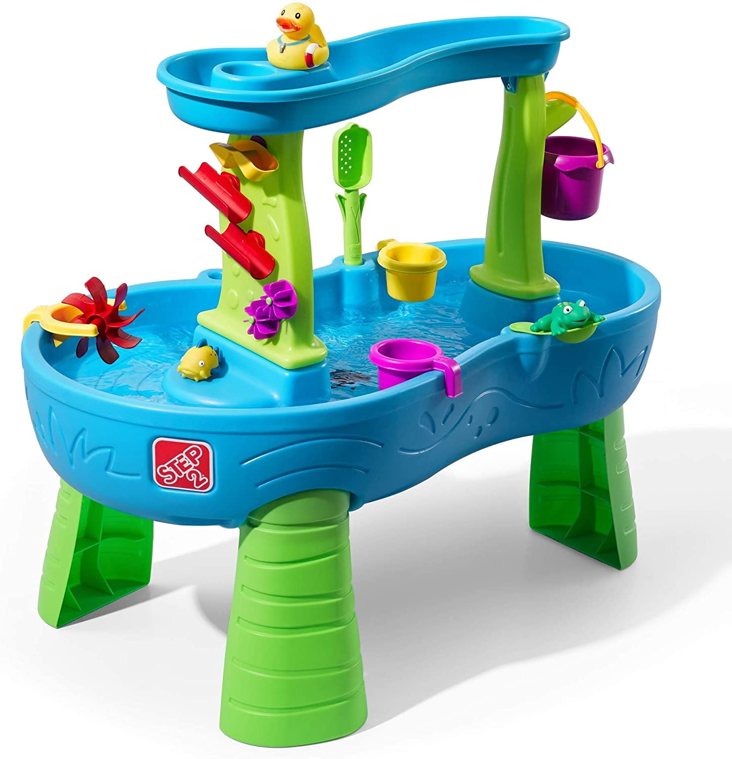Step2 Rain Showers Splash Pond Water Table | Kids Water Play Table with  13-Pc Accessory Set