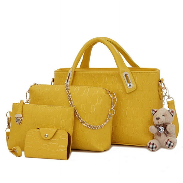 Yellow designer purse cheap