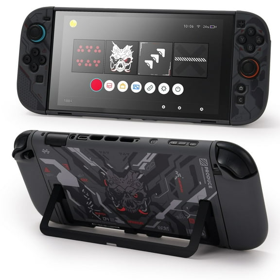 GeekShare Slim Protective Case for Nintendo Switch 2 Console and JoyCon Cover Hard Skin  Cyber Mecha