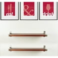 thumbnail image 1 of BrandtWorks 2 Piece Industrial Modern Wood Wall Shelf Set, 1 of 5