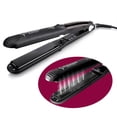 thumbnail image 1 of Steam Hair Straightener Professional Ceramic Tourmaline Flat Salon Straightener, 1 of 10