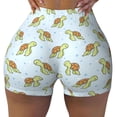 thumbnail image 2 of Fotbe Cartoon Sea Turtle Shorts Sin Costuras – Shorts Deportivos de Cintura Alta para Mujer, Elásticos para Gimnasio, Yoga, Running o Ciclismo-Small, 2 of 8